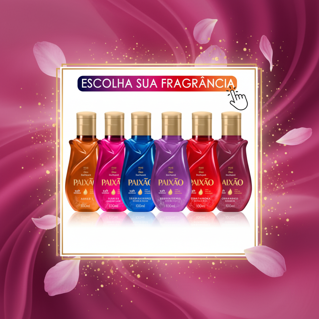 Linha Paixão: Óleos Corporais Brasileiros que Hidratam e Perfumam por até 48h!