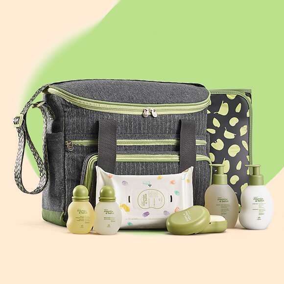 Conjunto de bolso cambiador para mamá y bebé