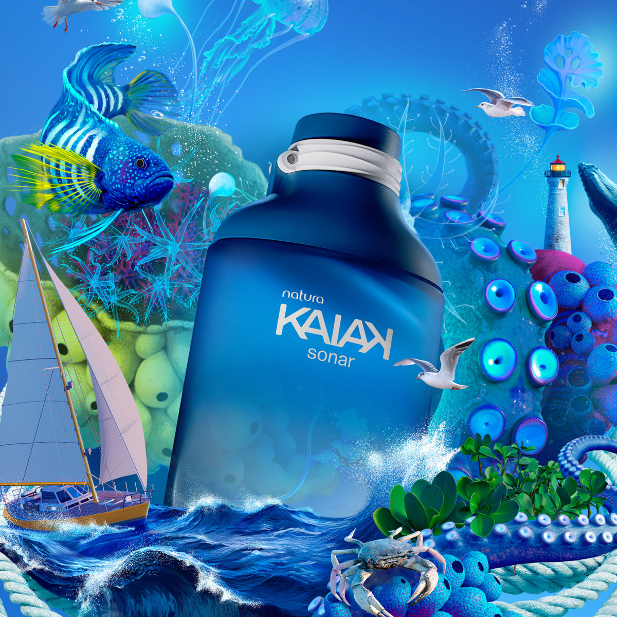 Kaiak Sonar para hombre 100 ml