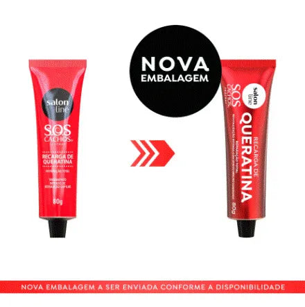 SOS Curls Keratin Recharge - Reparación total 80 g