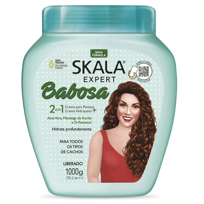 Máscara Capilar Tratamento Skala Expert Babosa 2 Em 1 - 1kg/35.2oz
