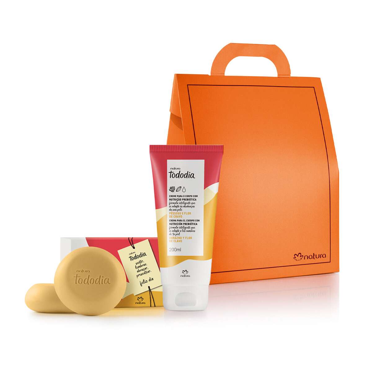 Regalo de flor de melocotón y clavel de Natura Tododia