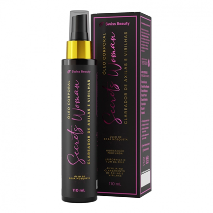 Óleo Corporal Clareador Secrets Woman 100ml - Hidratação e Uniformização do Tom