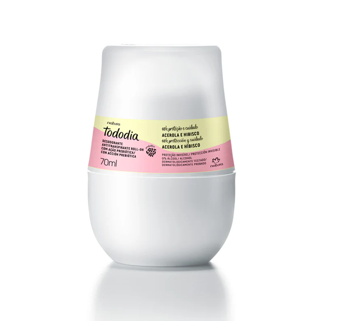 Desodorante roll-on Tododia Acerola e Hibisco