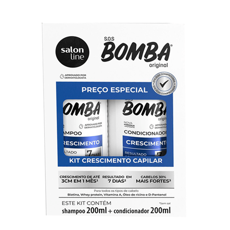 Kit Bomba SOS Champú 200ml + Acondicionador 200ml
