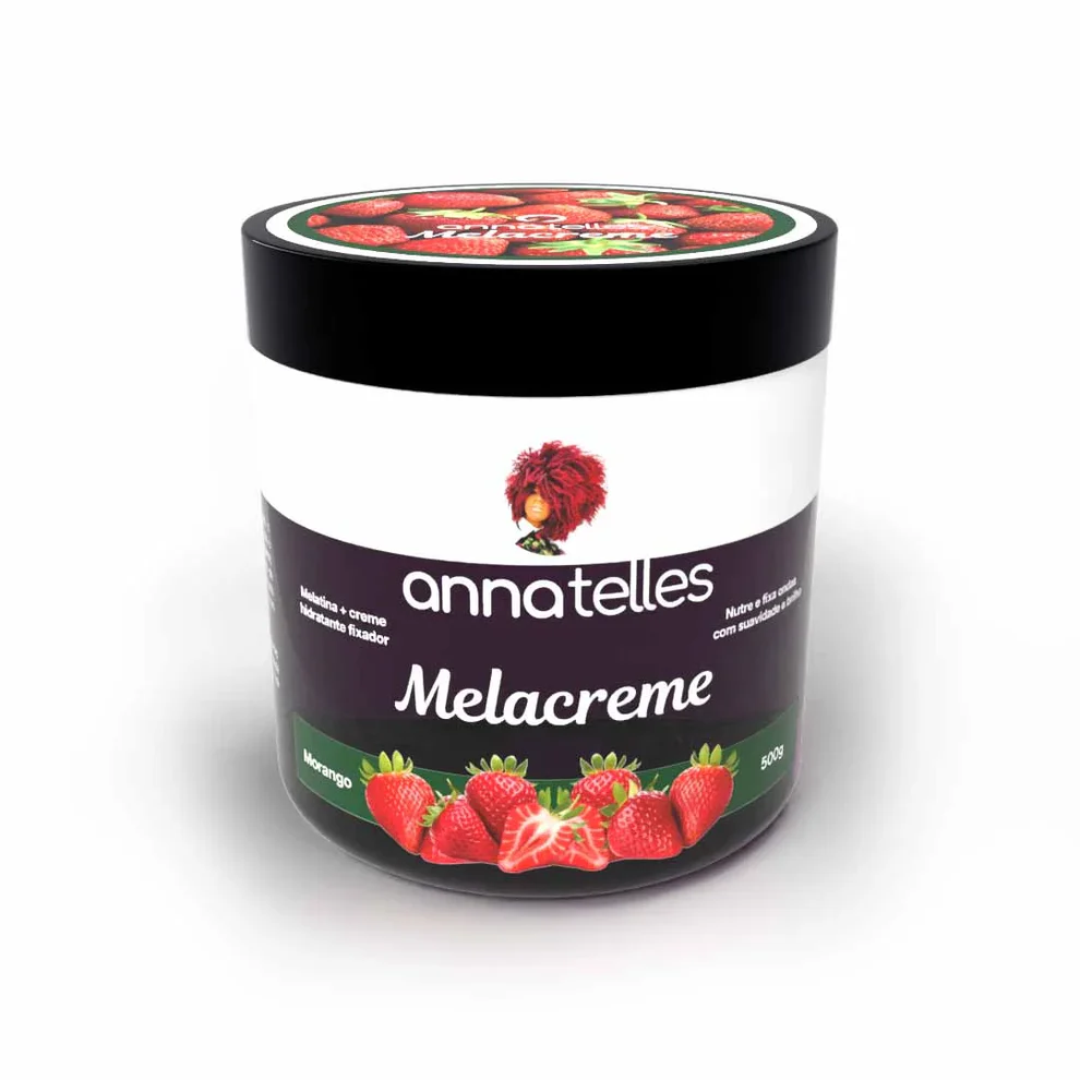 Melacreme 500g - Anna Telles | Melatina + Creme Hidratante Fixador