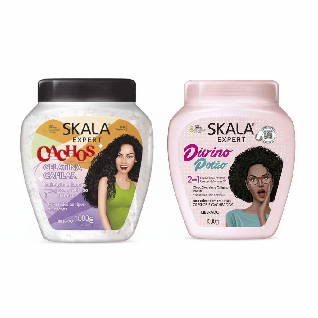 🌿 Kit Cachos Definidos & Hidratação Profunda