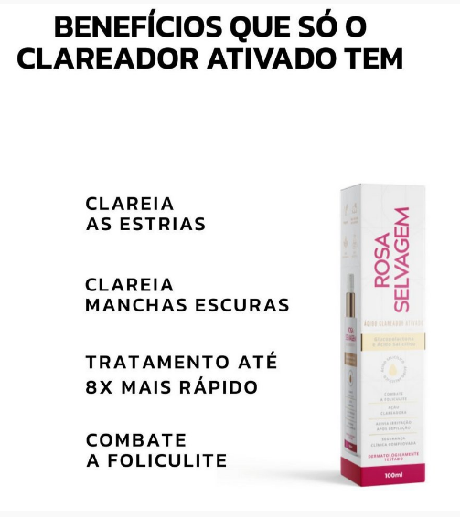 Ácido blanqueador activado de rosa silvestre 100 ml