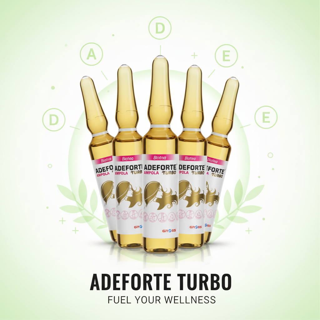 Adeforte Turbo: O Suplemento Completo com Vitaminas A, D, E + Biotina