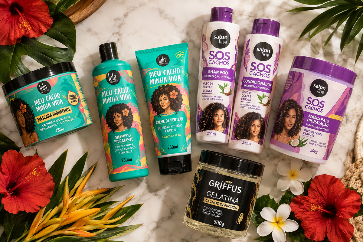 Cabelo Cacheado e Crespo nos EUA: Guia Completo com os Melhores Produtos Brasileiros para Cachos
