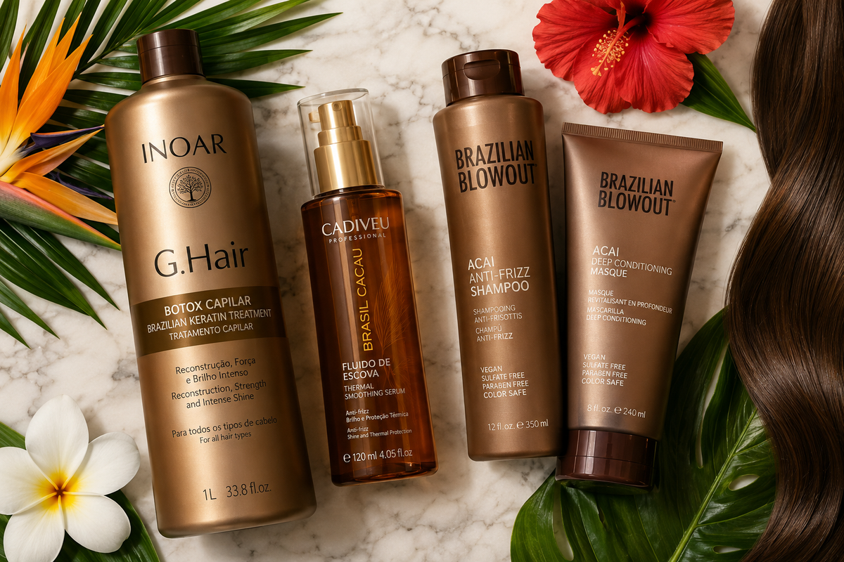 Cabelo Liso nos EUA: Guia Completo com os Melhores Produtos Brasileiros para Fios Lisos e Sem Frizz