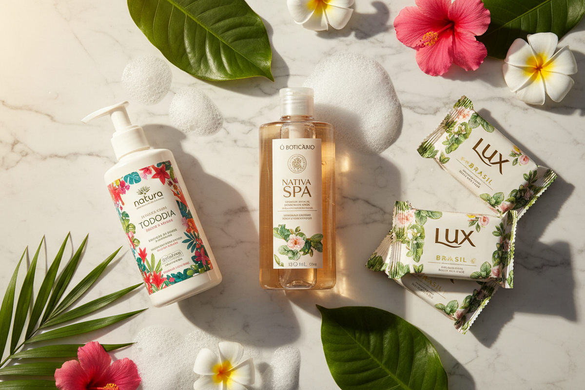 Sabonetes e Géis de Banho Brasileiros nos EUA: Transforme seu Banho com as Melhores Fragrâncias