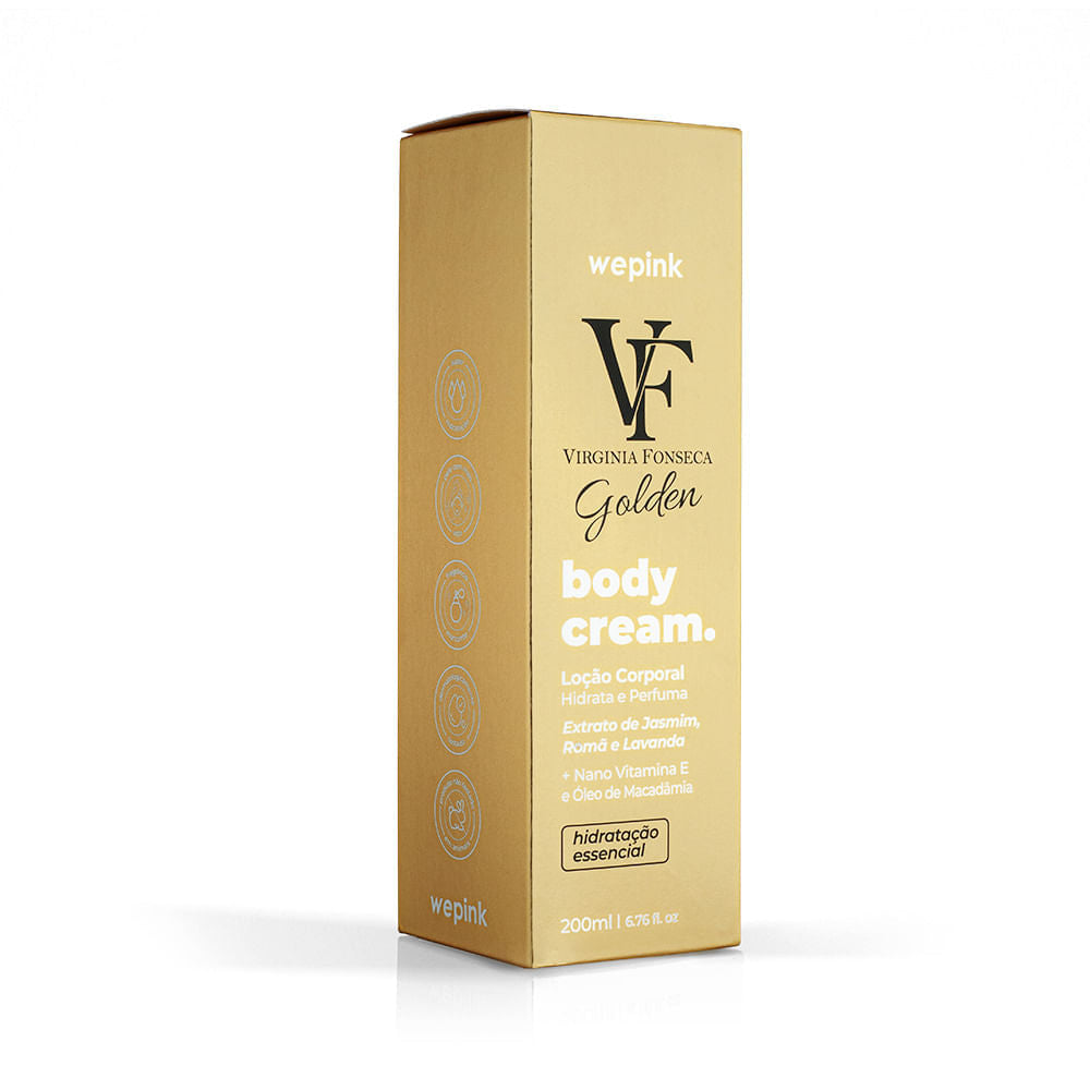 Wepink VF Golden Virginia Fonseca Body Cream Locao Hidratante Corporal 200ml
