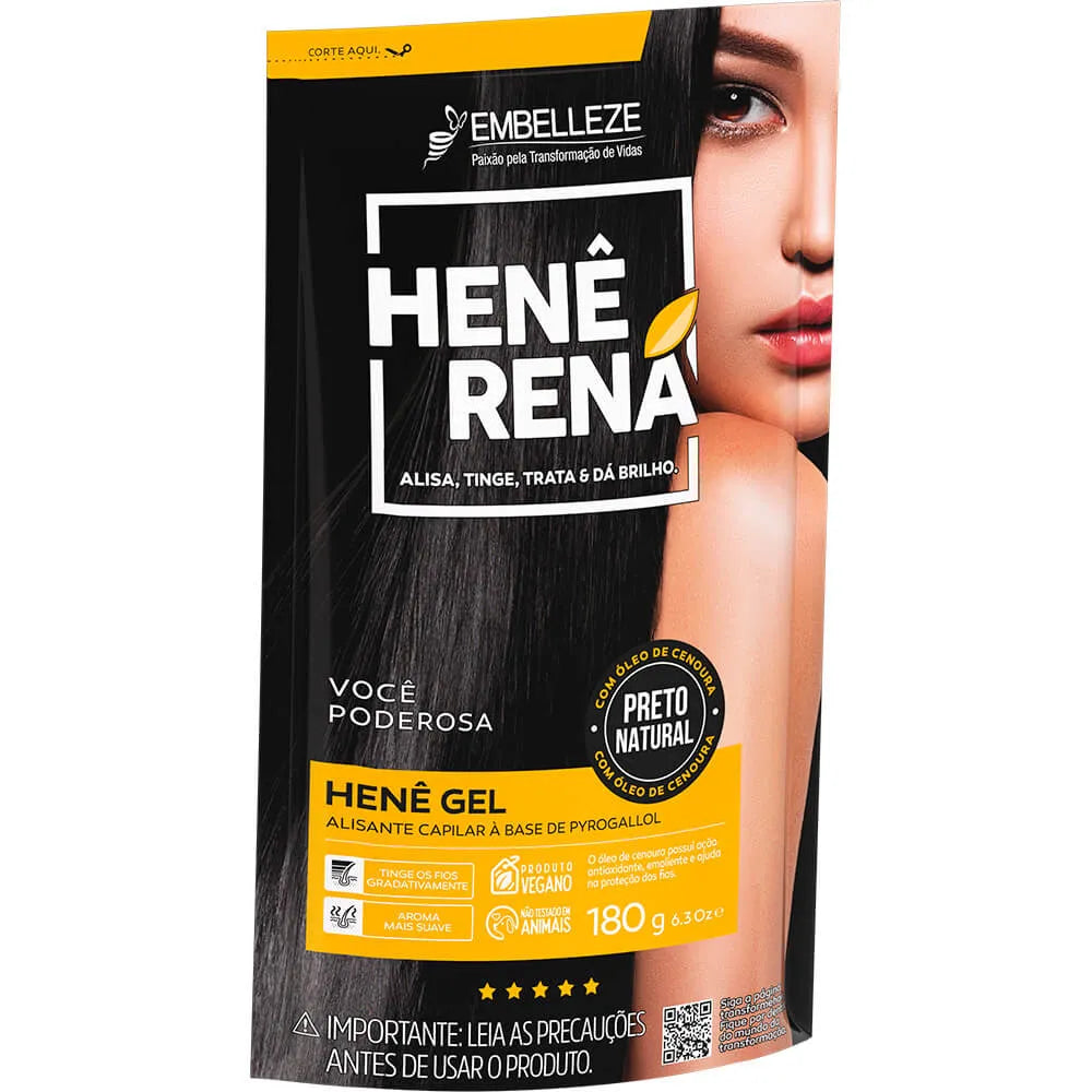 Embelleze Rená Henê Preto Natural 180g