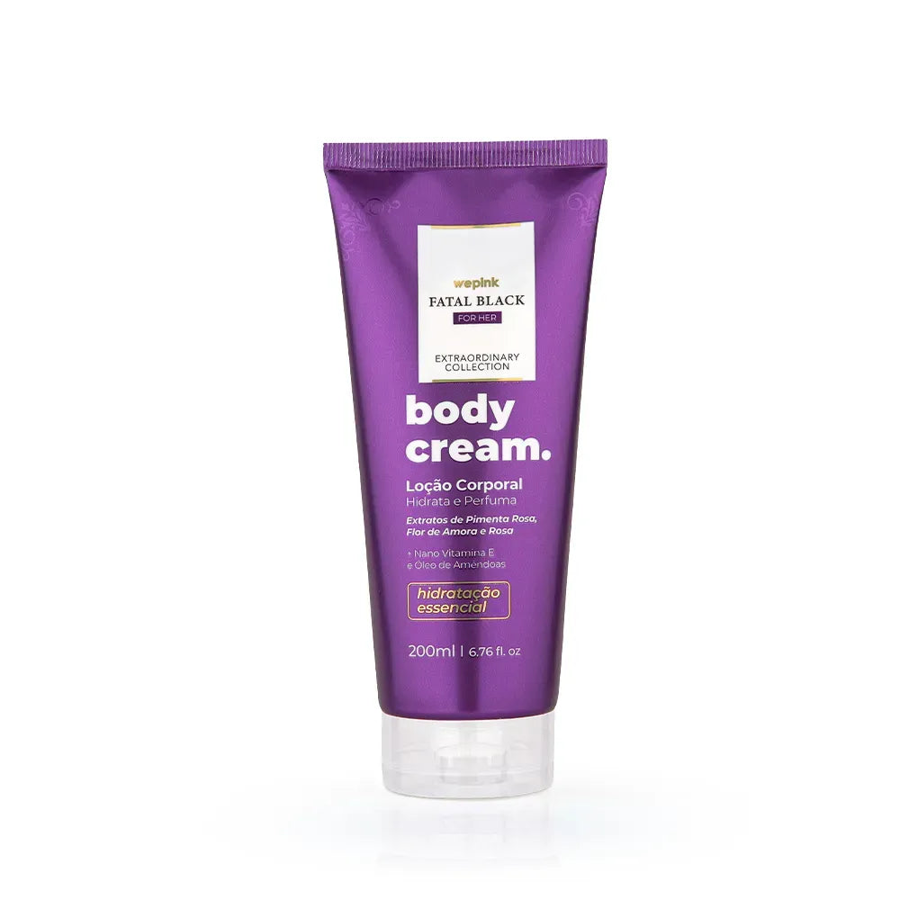Wepink Fatal Black For Her Body Cream Locao Hidratante Corporal 200ml