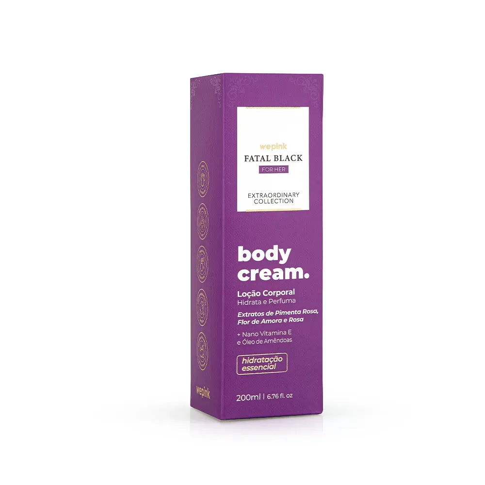 Wepink Fatal Black For Her Body Cream Locao Hidratante Corporal 200ml