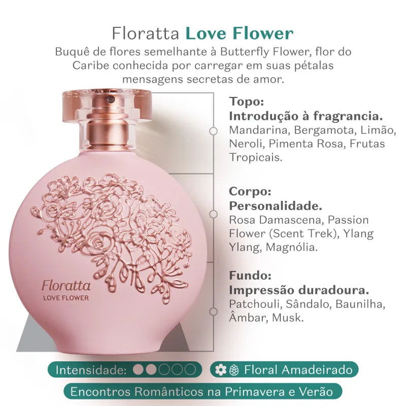 O Boticário Floratta Love Flower Desodorante Colônia 75ml