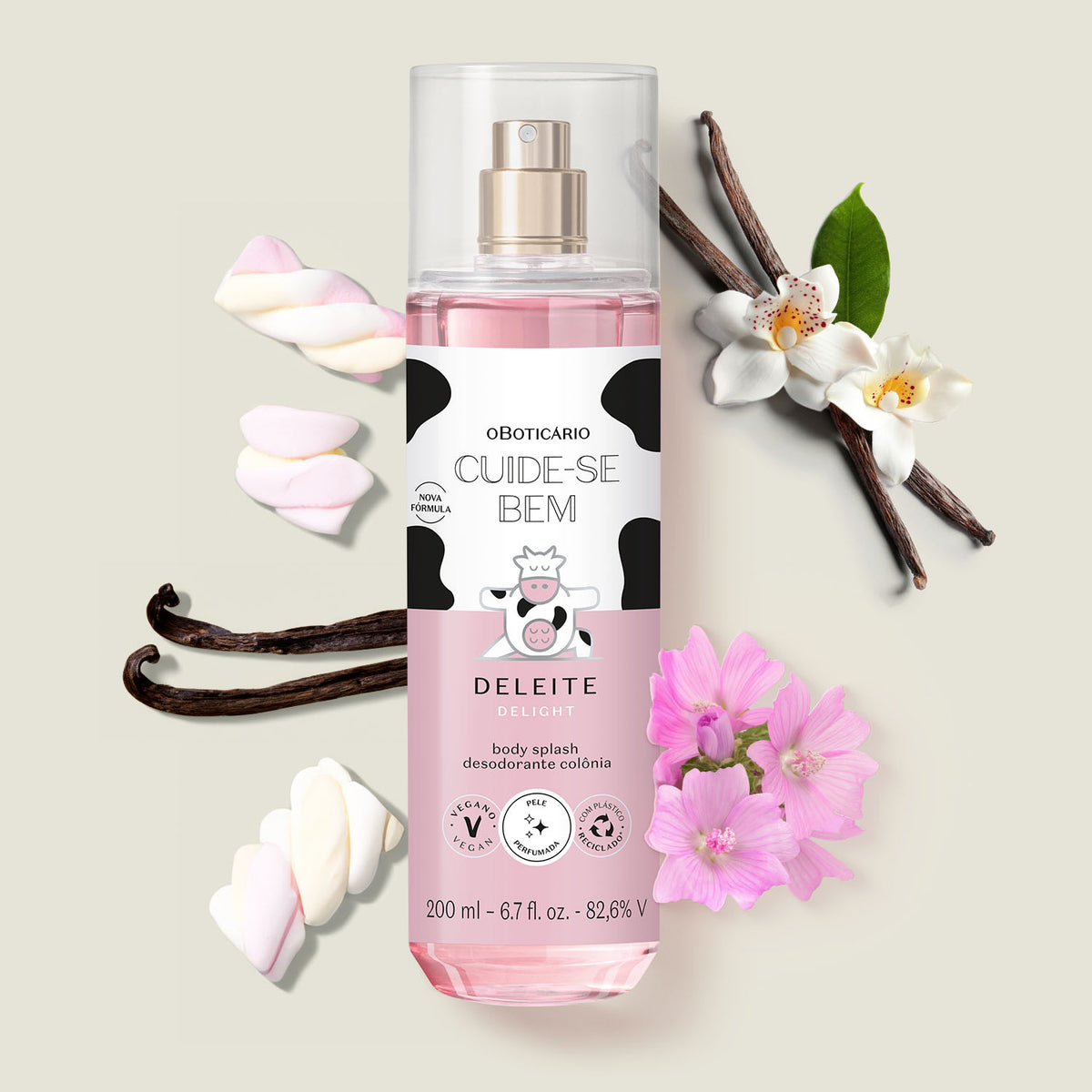 O Boticário Cuide-se Bem Deleite Body Splash 200ml - ambientada