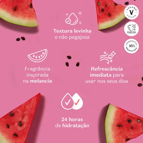 Gel Desodorante Hidratante Refrescante Cuide-se Bem Melancia 200g