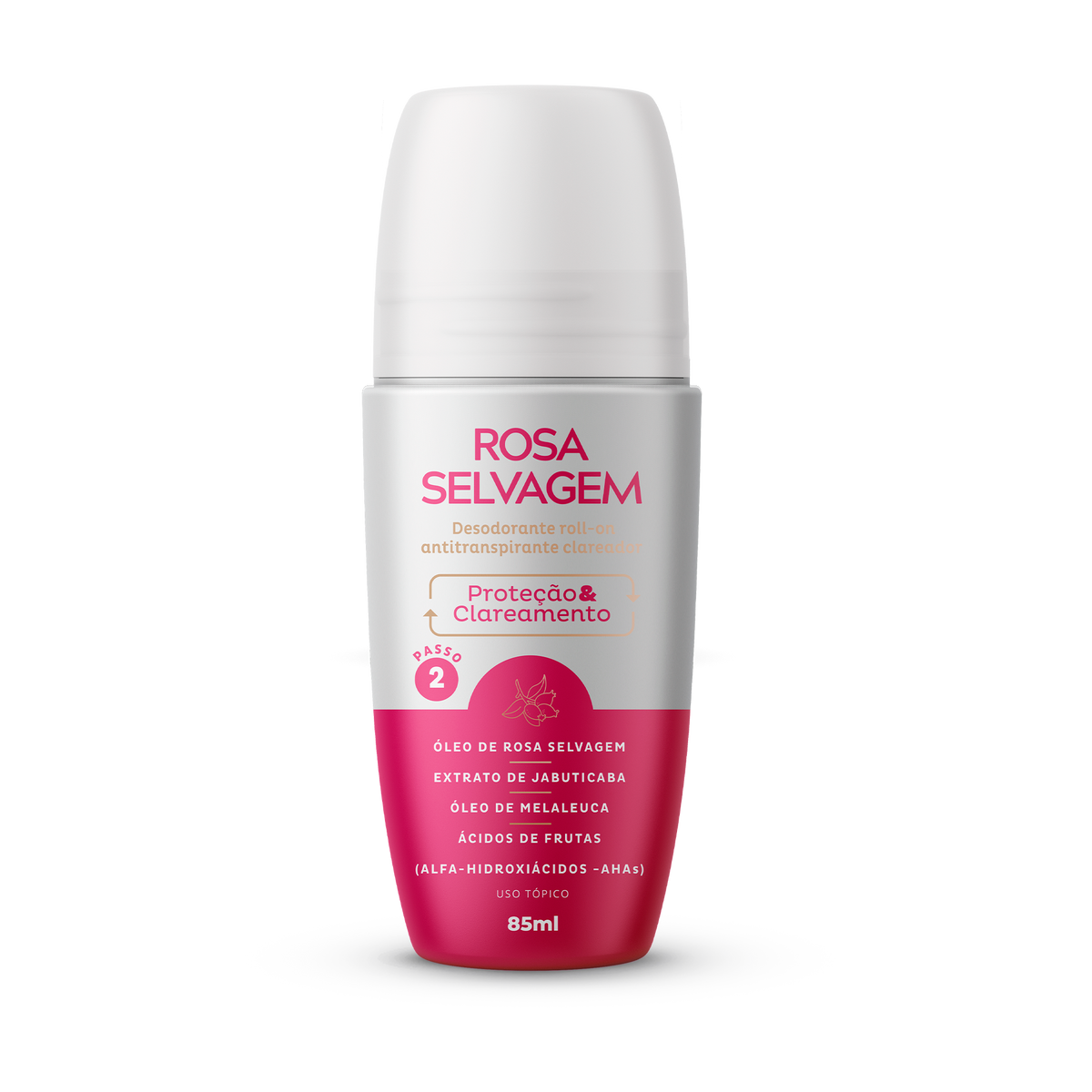 Kit Axilas Rosa Selvagem - Desodorante Roll-on 85ml