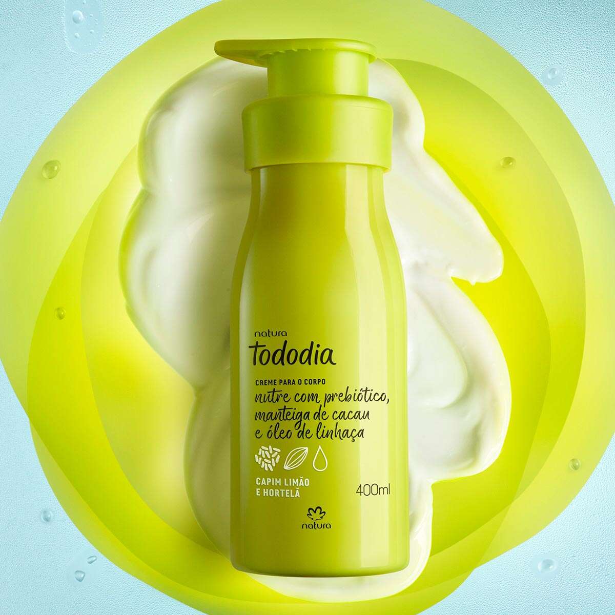 Creme Corporal Tododia Capim Limão e Hortelã - 400ml