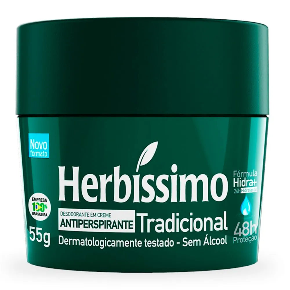 Desodorante en crema tradicional Herbíssimo 55 g