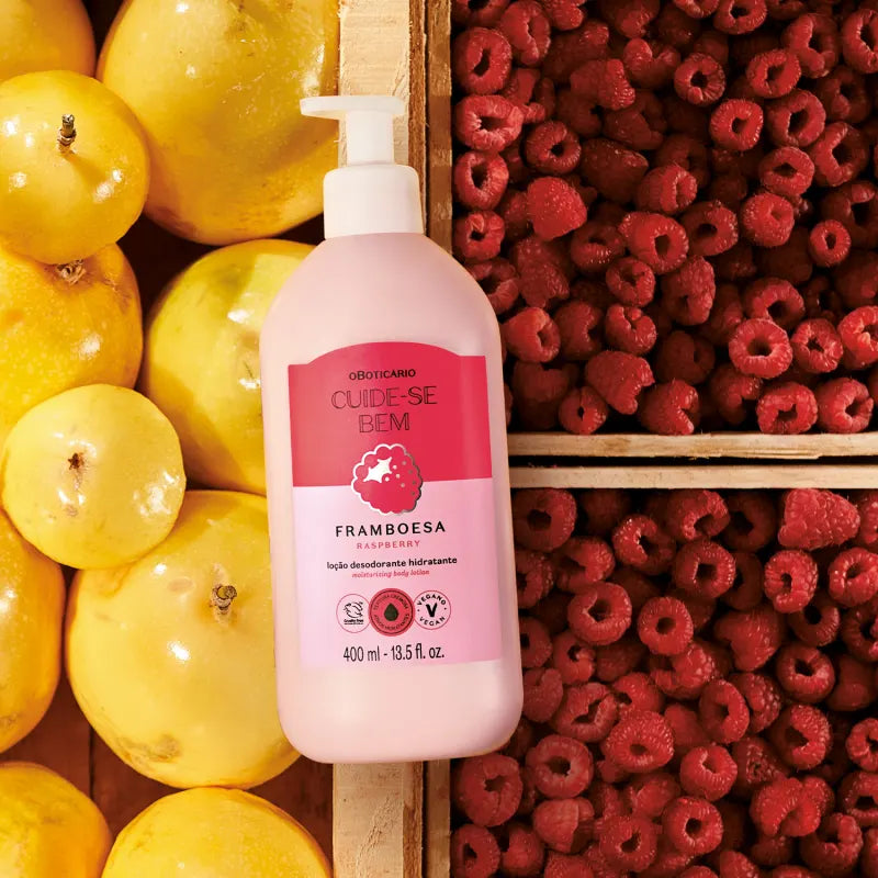 O Boticário Cuide-se Bem Feira Framboesa Loção Hidratante Corporal 400ml