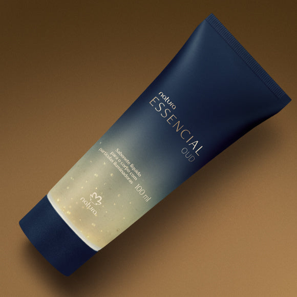 Natura Essencial Oud Sabonete Líquido Corporal Partículas Iluminadoras 100ml