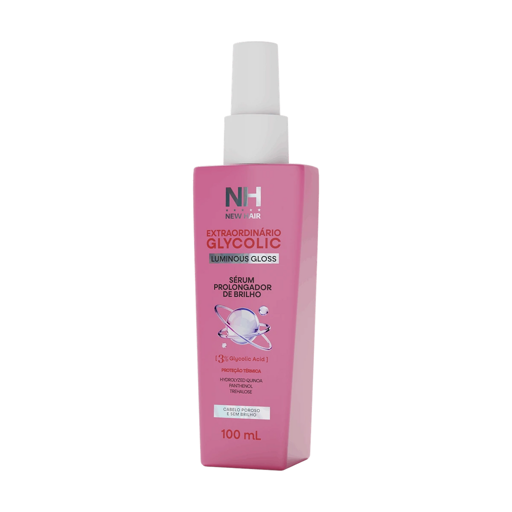 New Hair Sérum Extraordinário Glycolic 3% 100ml frasco