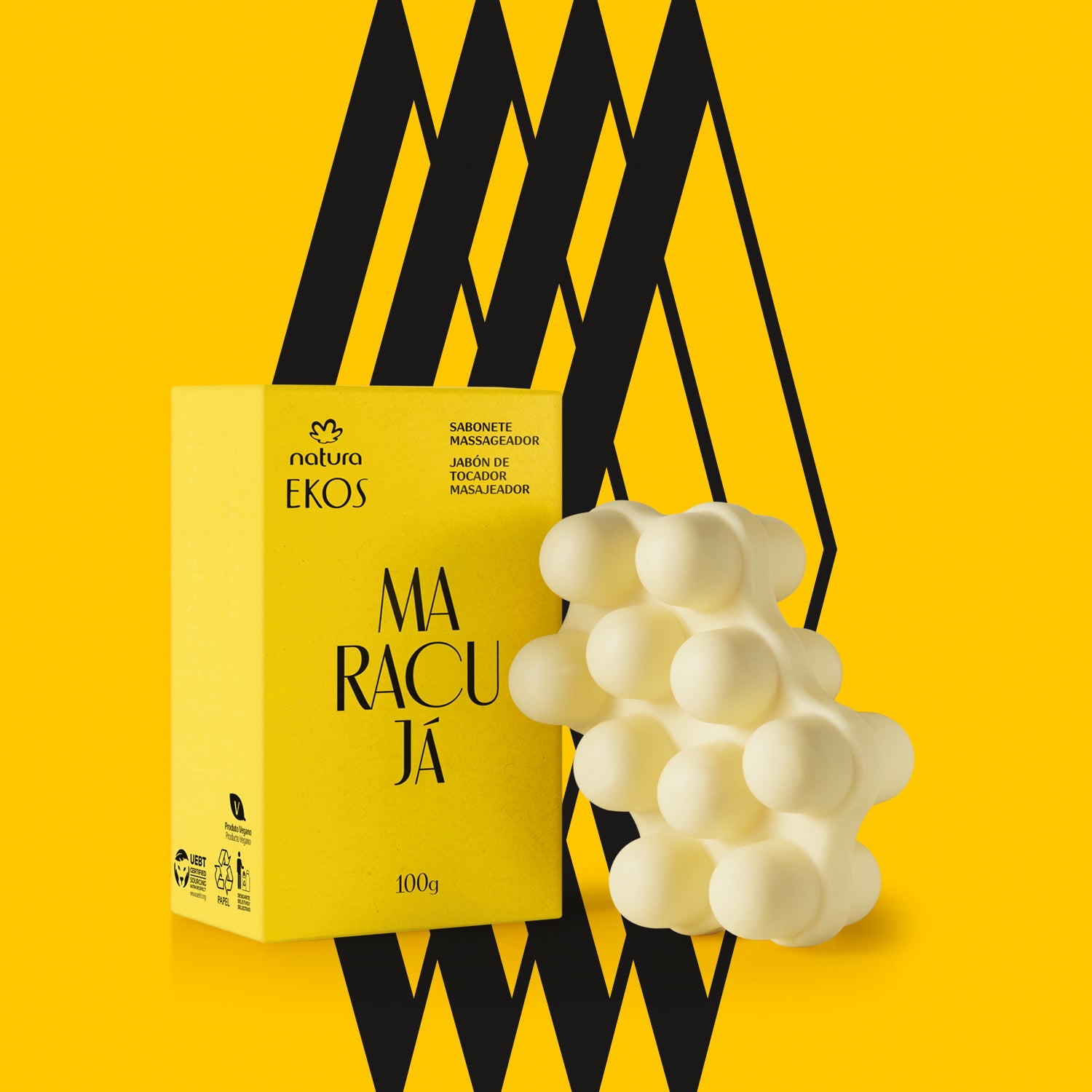 Sabonete em Barra Massageador Ekos Maracujá 100g
