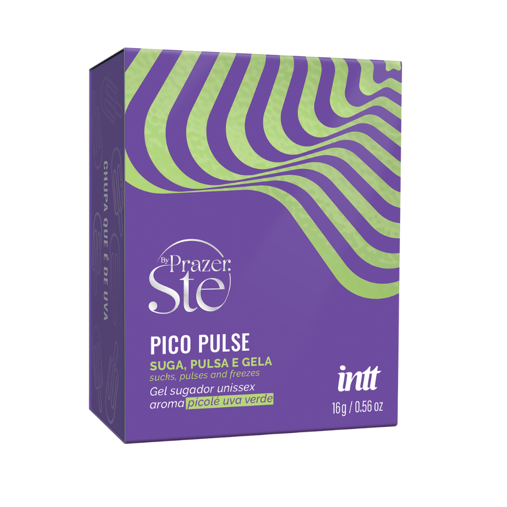 Intt Pico Pulse Gel Sugador Picolé Uva Verde 16g caixa