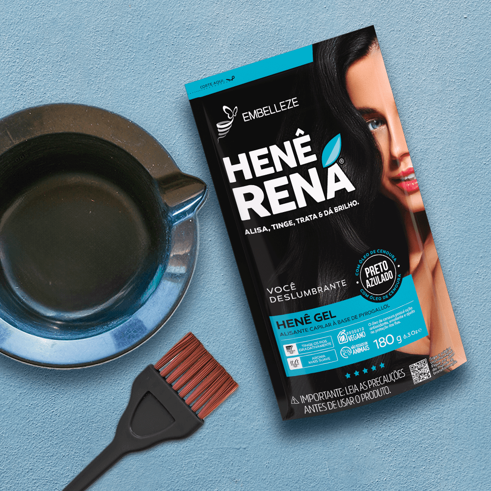 Embelleze Rená Henê Preto Azulado 180g