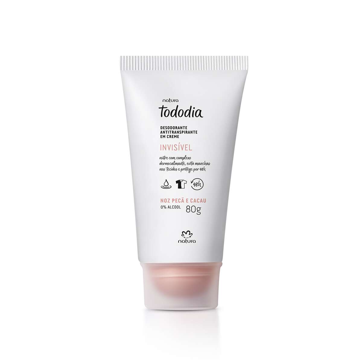 Natura Tododia Desodorante Antitranspirante Creme Noz Pecã e Cacau 80g