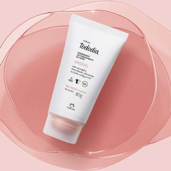 Desodorante Antitranspirante em Creme Tododia Noz Pecã e Cacau - 80gr