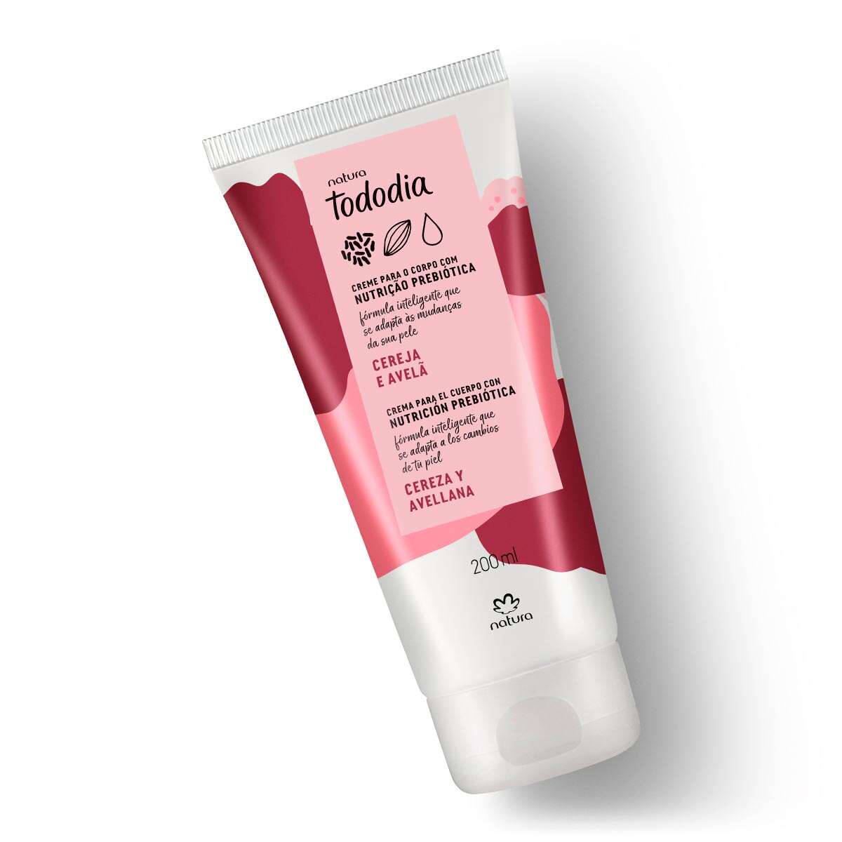 Creme Desodorante Nutritivo para o Corpo Tododia Cereja e Avelã - 200ml VENCIMENTO: MAIO 2026