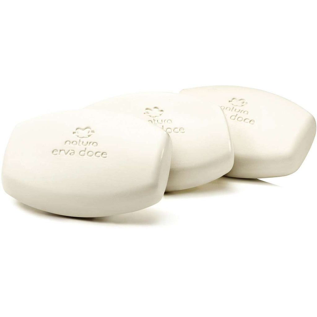 Natura Erva Doce Sabonete em Barra Cremoso 3x90g | Espuma Cremosa | Camada Protetora