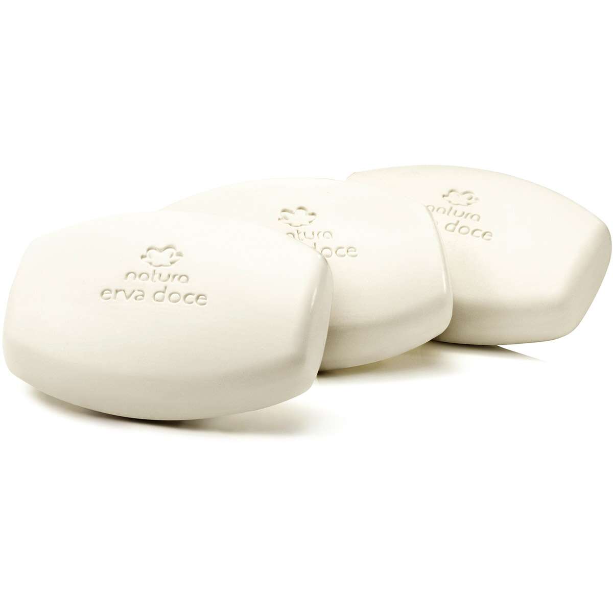 Natura Erva Doce Sabonete em Barra Cremoso 3x90g | Espuma Cremosa | Camada Protetora