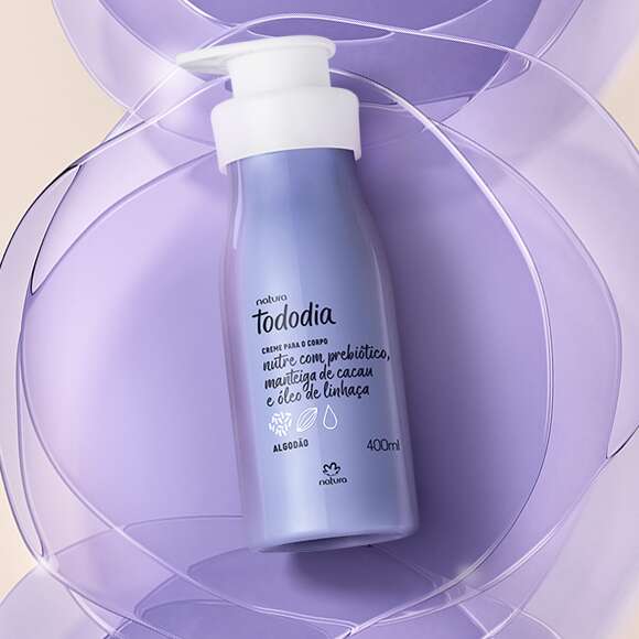 Natura Tododia Algodão Creme Desodorante Nutritivo Corporal 400ml