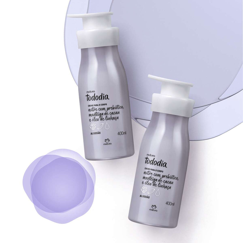 Natura Tododia Algodão Creme Desodorante Nutritivo Corporal 400ml
