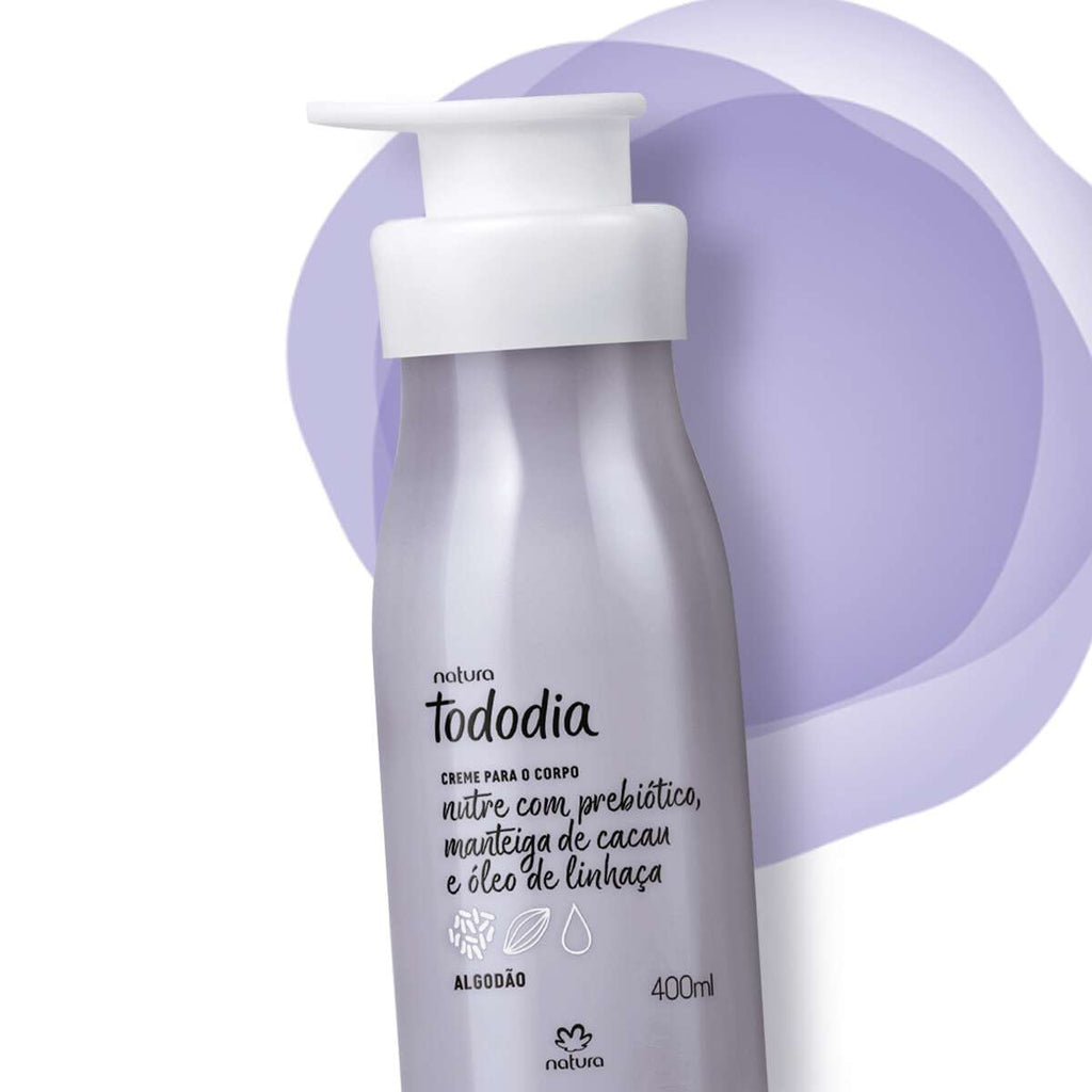 Natura Tododia Algodão Creme Desodorante Nutritivo Corporal 400ml