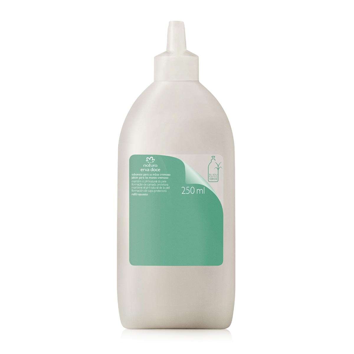 Refil Sabonete Líquido Cremoso Mãos Erva Doce - 250ml