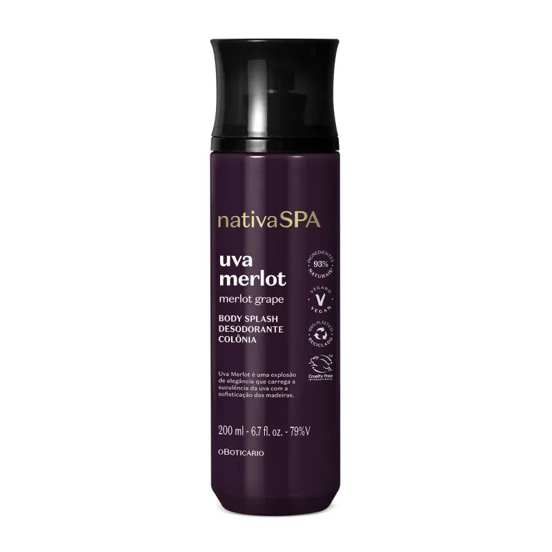 O Boticário Nativa SPA Body Splash Uva Merlot 200ml