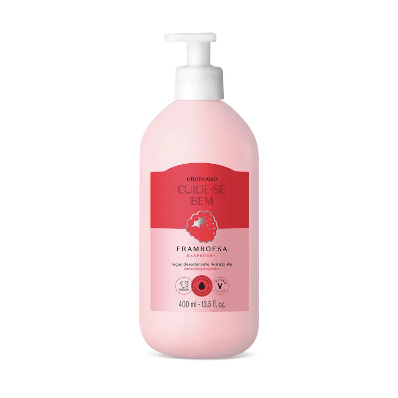 O Boticário Cuide-se Bem Feira Framboesa Loção Hidratante Corporal 400ml