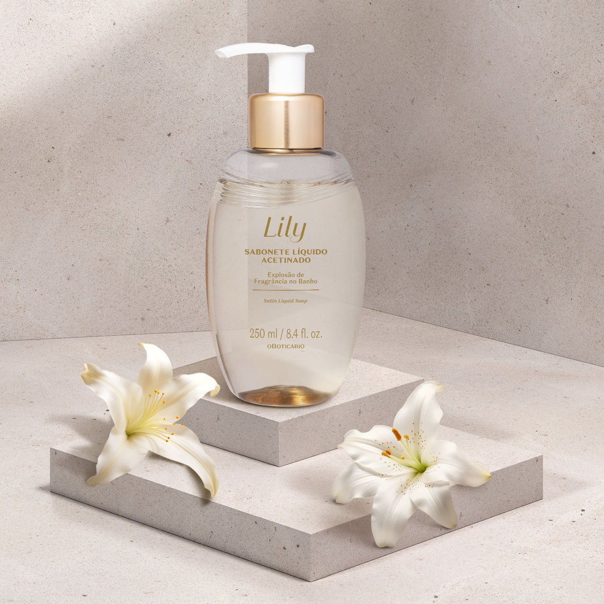 O Boticário Lily Satin Cream Cleanser Sabonete Cremoso 250ml