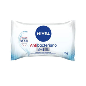 Sabonete Em Barra Nivea Antibacteriano 3 Em 1 -  85g