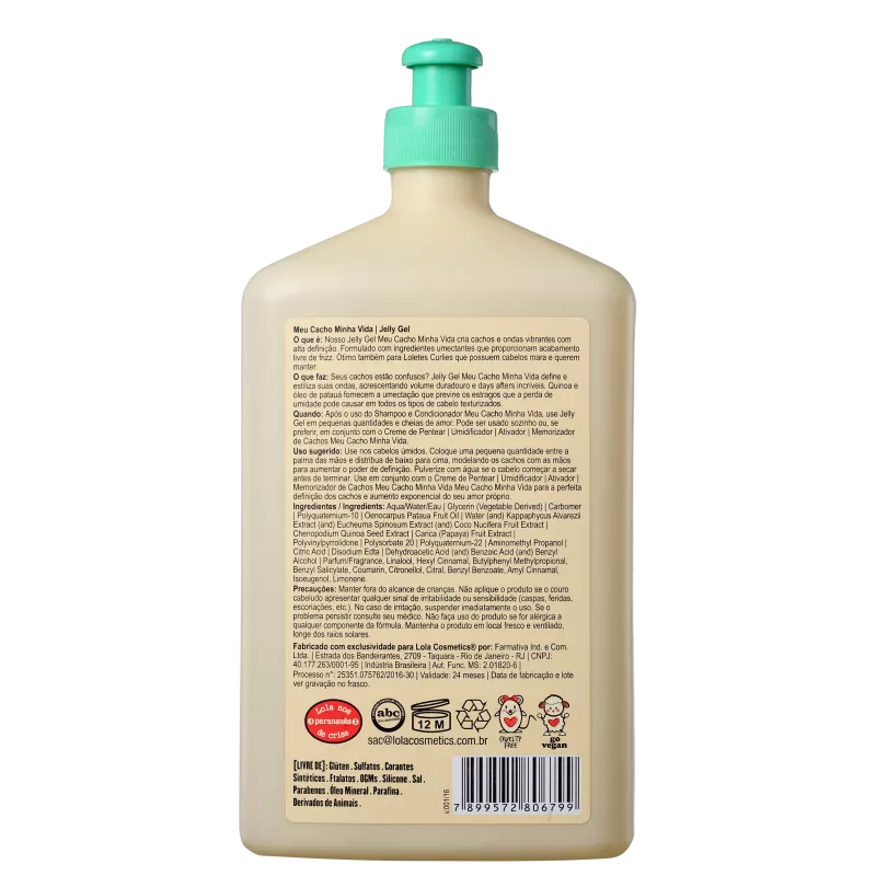 Lola Cosmetics Meu Cacho Minha Vida Jelly Gel 500g