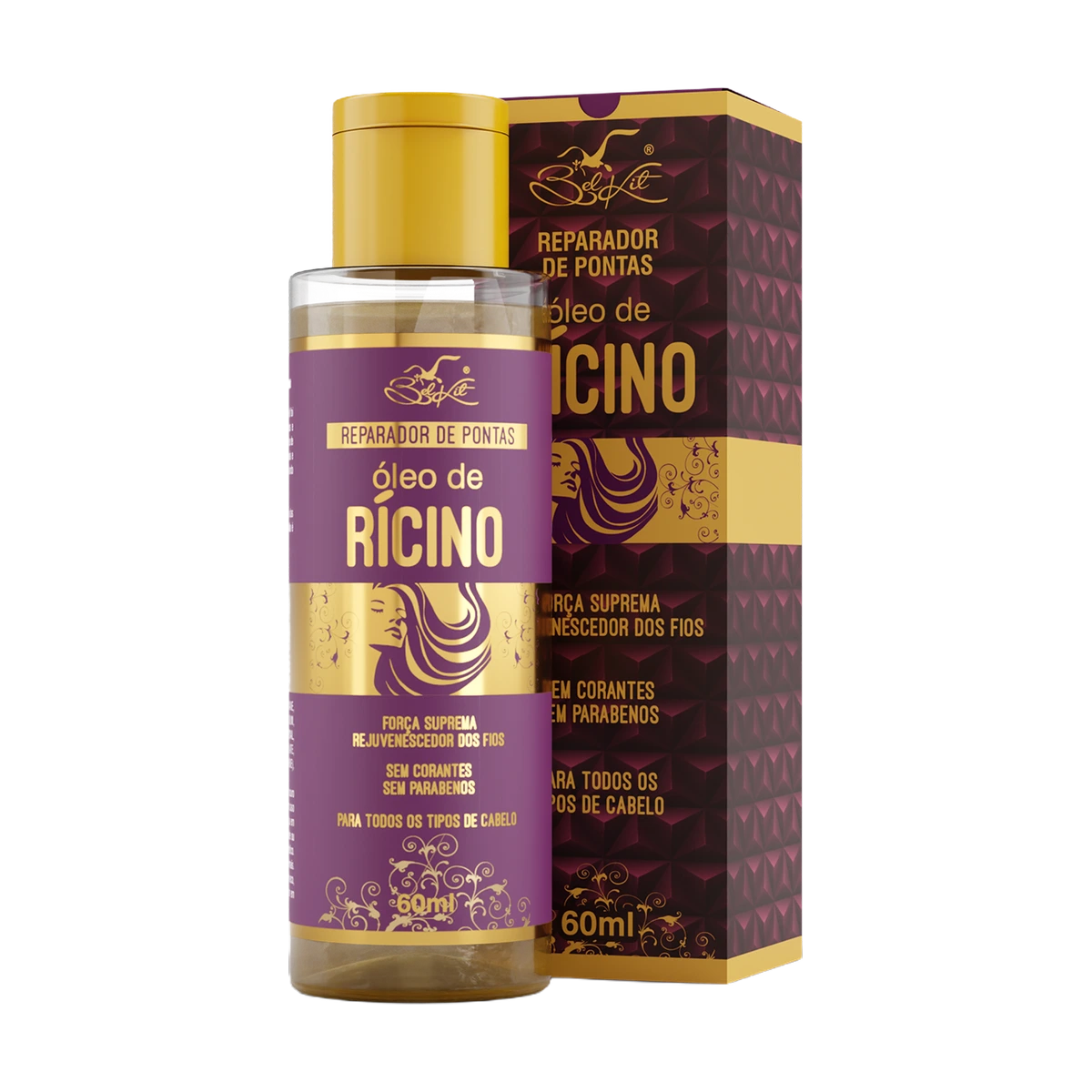 Belkit Reparador de Pontas Óleo de Rícino 60ml frasco com caixa