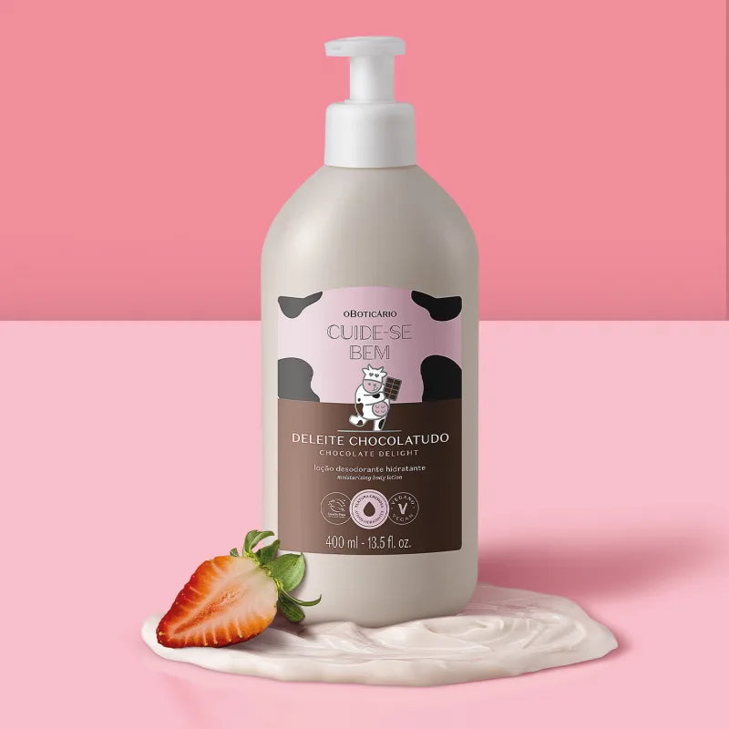 O Boticário Cuide-se Bem Deleite Chocolatudo Loção Hidratante Corporal 400ml