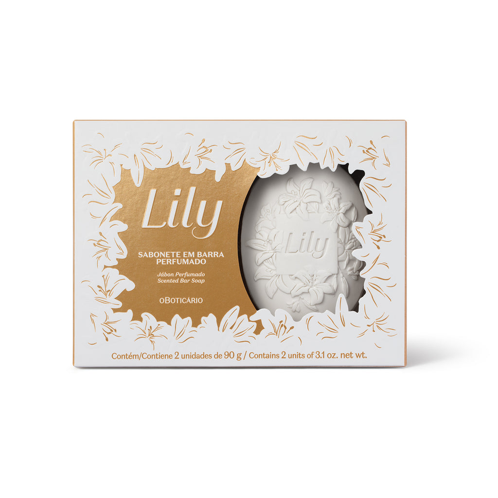 O Boticário Lily Sabonete em Barra Perfumado 90g