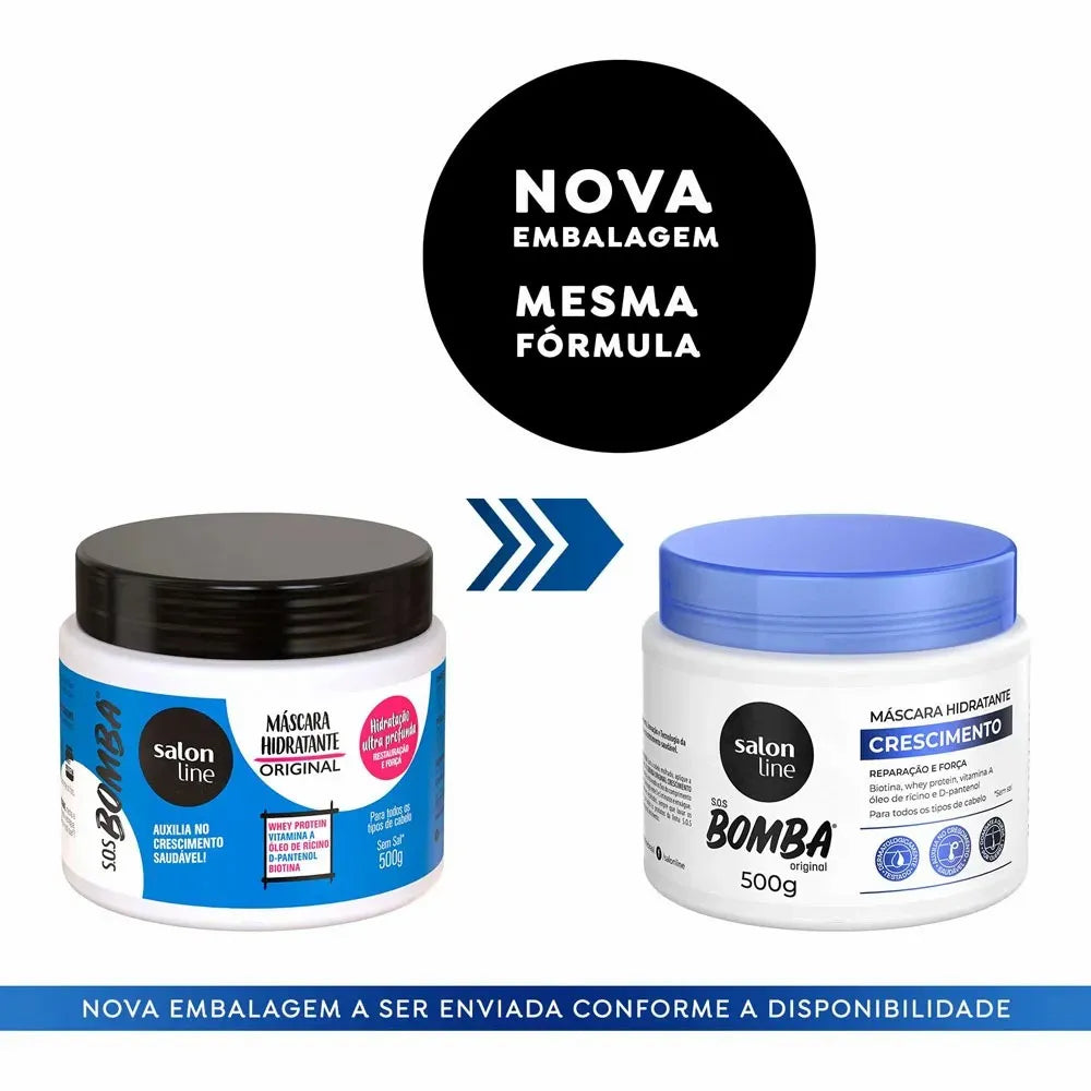 Máscara de Tratamento Salon Line Bomba de Vitaminas 500g